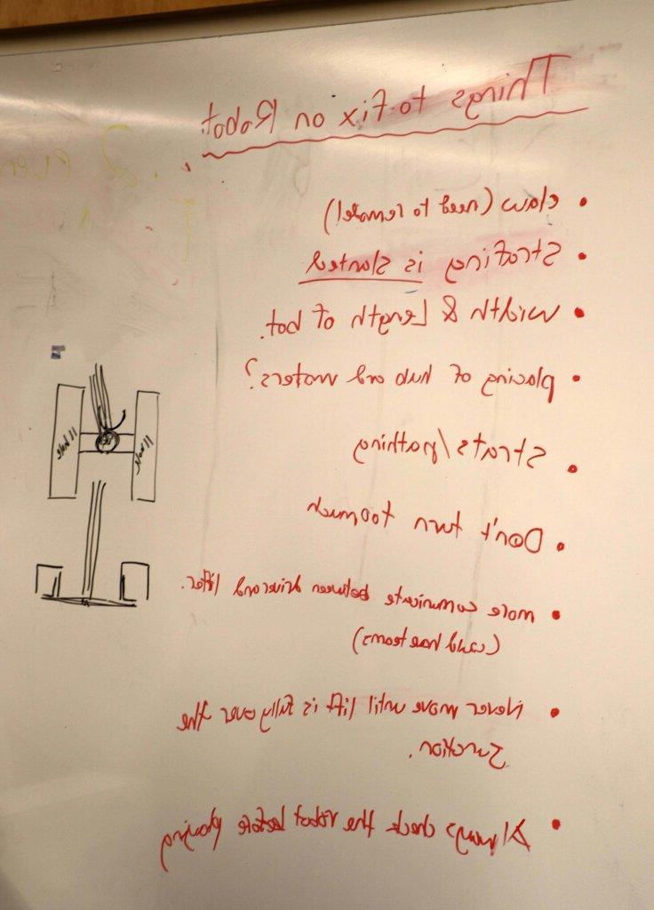 Things to fix on robot